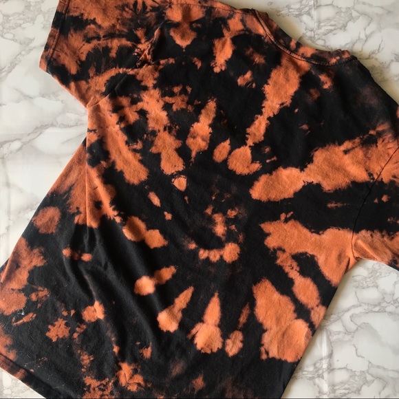 Hanes Custom Black Tie Dye T-Shirt - Picture 4 of 4